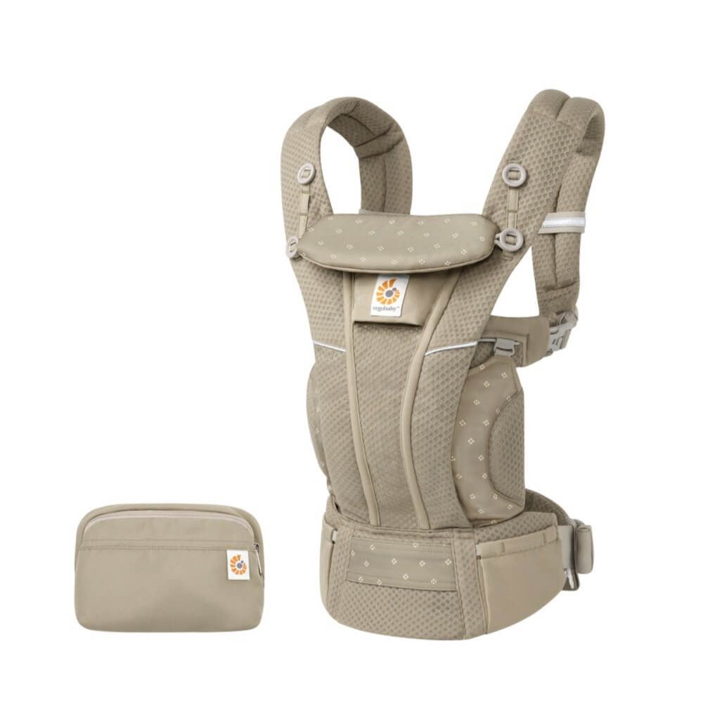 Ergobaby Omni Breeze SoftFlex Mesh , 0-4 Yaş , 4 Taşıma Pozisyonlu Ergonomik Kanguru , Yeni Doğan ve Küçük Çocuklar için (Soft Olive)