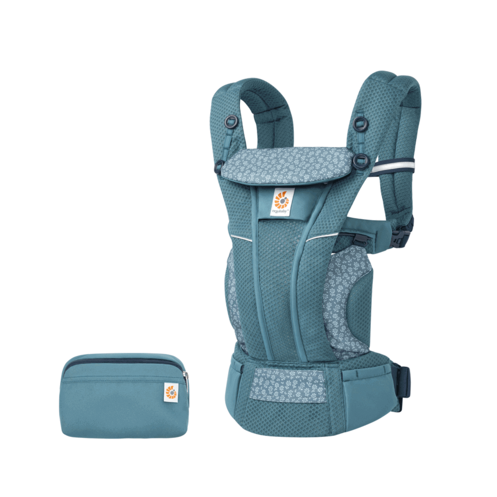 Ergobaby Omni Breeze SoftFlex Mesh , 0-4 Yaş , 4 Taşıma Pozisyonlu Ergonomik Kanguru , Yeni Doğan ve Küçük Çocuklar için (Twillight Blue)