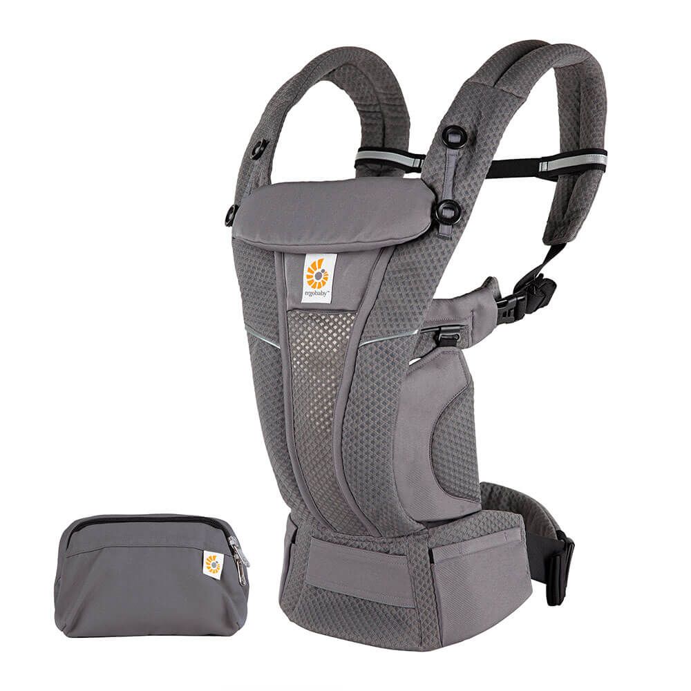 Ergobaby Omni Breeze SoftFlex Mesh , 0-4 Yaş , 4 Taşıma Pozisyonlu Ergonomik Kanguru , Yeni Doğan ve Küçük Çocuklar için (Graphite Grey)