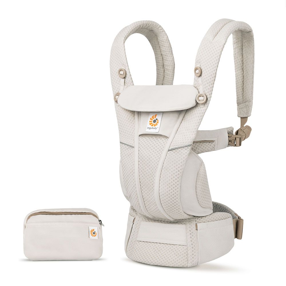 Ergobaby Omni Breeze SoftFlex Mesh , 0-4 Yaş , 4 Taşıma Pozisyonlu Ergonomik Kanguru , Yeni Doğan ve Küçük Çocuklar için (Natural Beige)