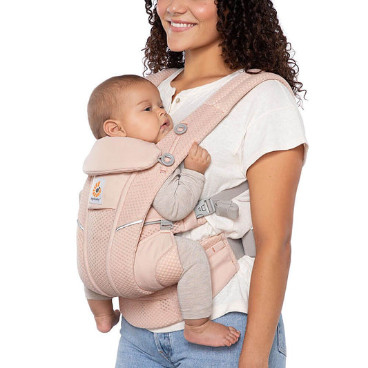 Ergobaby Omni Breeze SoftFlex Mesh , 0-4 Yaş , 4 Taşıma Pozisyonlu Ergonomik Kanguru , Yeni Doğan ve Küçük Çocuklar için (Pink quartz)