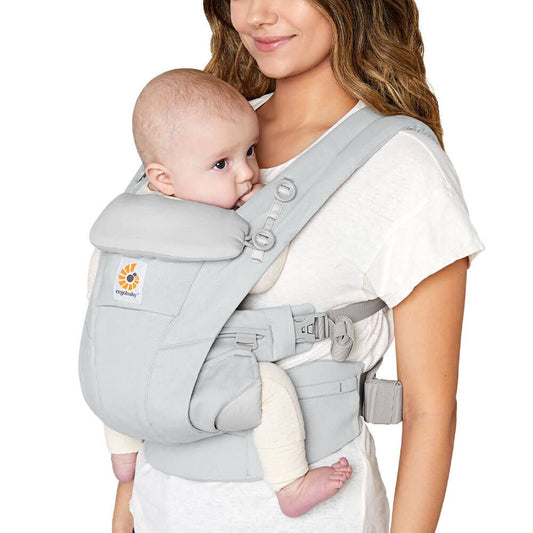 Ergobaby Omni Dream SoftTouch % 100 Pamuk , 0-4 Yaş , 4 Pozisyonlu Ergonomik Kanguru , Yeni Doğan ve Küçük Çoçuklar için (Pearl Grey)