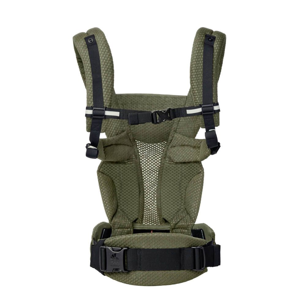 Ergobaby Omni Breeze SoftFlex Mesh , 0-4 Yaş , 4 Taşıma Pozisyonlu Ergonomik Kanguru , Yeni Doğan ve Küçük Çocuklar için (Olive Green)