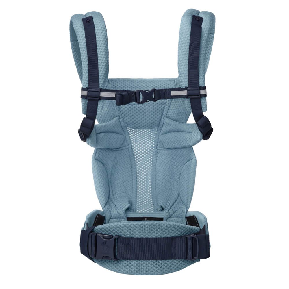 Ergobaby Omni Breeze SoftFlex Mesh , 0-4 Yaş , 4 Taşıma Pozisyonlu Ergonomik Kanguru , Yeni Doğan ve Küçük Çocuklar için (Slate Blue)